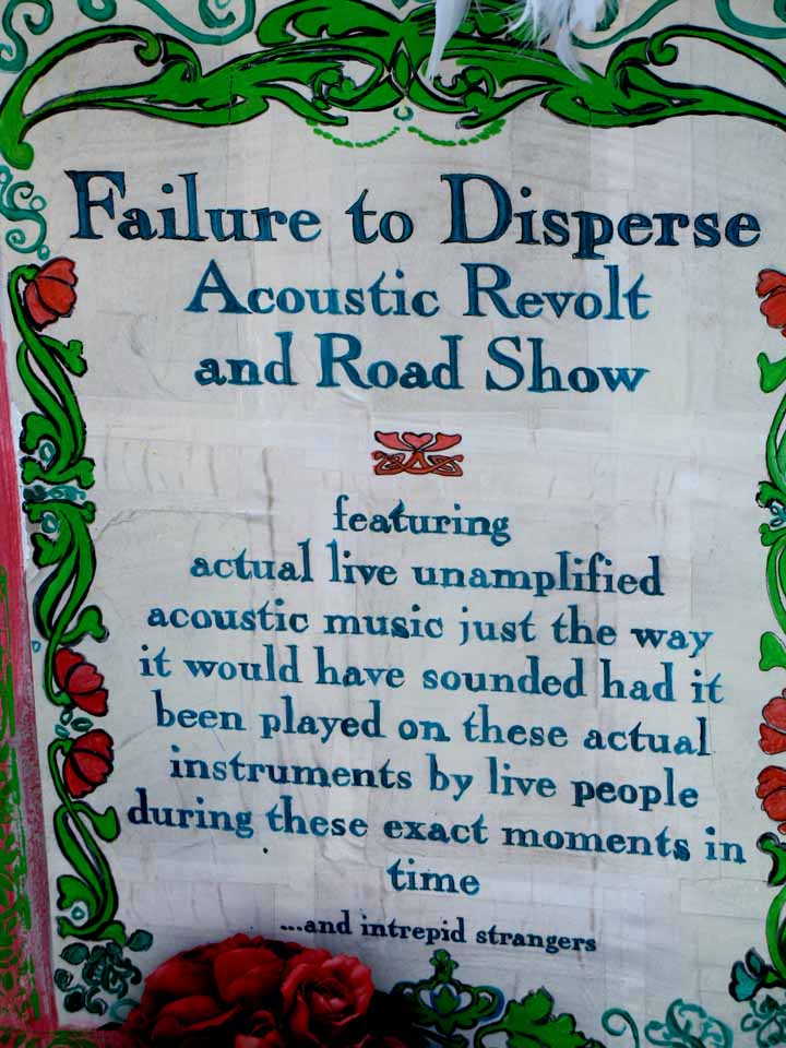 Our sign answers the seemingly eternal question, 'what kind of music do you play?' 