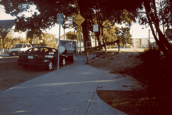 It's always challenging when a sidewalk abruptly ends...